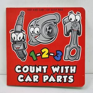 Board Book - Kids Book - Count With Car Parts